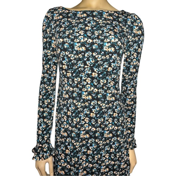 Free People women’s Say hello Floral Long Sleeve mini Dress size SP - Picture 12 of 16